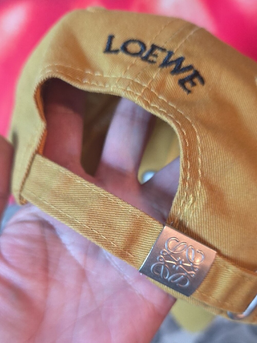 Loewe Yellow Anagram Embroidered Baseball Cap - Picture 4 of 8